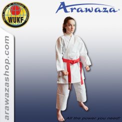 Arawaza Kata DELUXE Evo - WUKF app., blanco/rojo WUKF Approved - rojo | 140