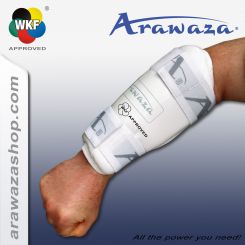 Arawaza Protección antebrazo PU, blanco 