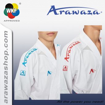 Arawaza Kumite Del EVO PL-Combo-Set, rojo/azul,WKF apr. por la WKF 180 | Premier League - combo